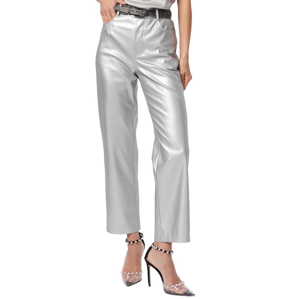NEW CAMI NYC hanie vegan leather pant in silver